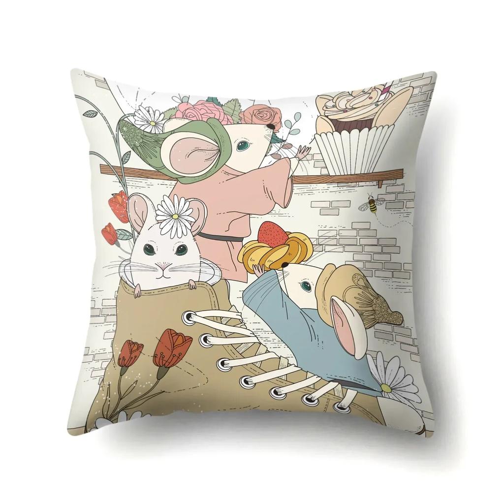 Animal Single Pillowcase Office  Waist  Sofa