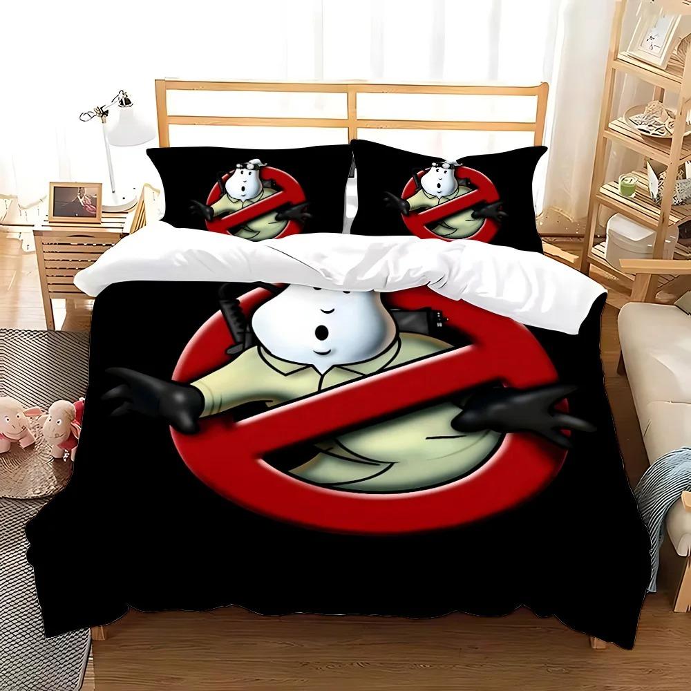 Cartoon G-Ghostbusters Duvet Cover Pillowcase Bedding Set Adult kids Bedroom Decoration Children Gift Single Double Large Size