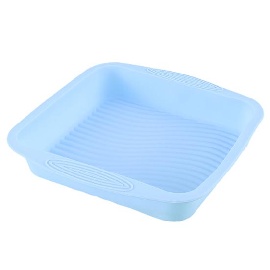 Non-Stick Cake Pan Food Grade Silicone Square Heat-Resistant Easy-to-Clean Baking Mould Bread Supply