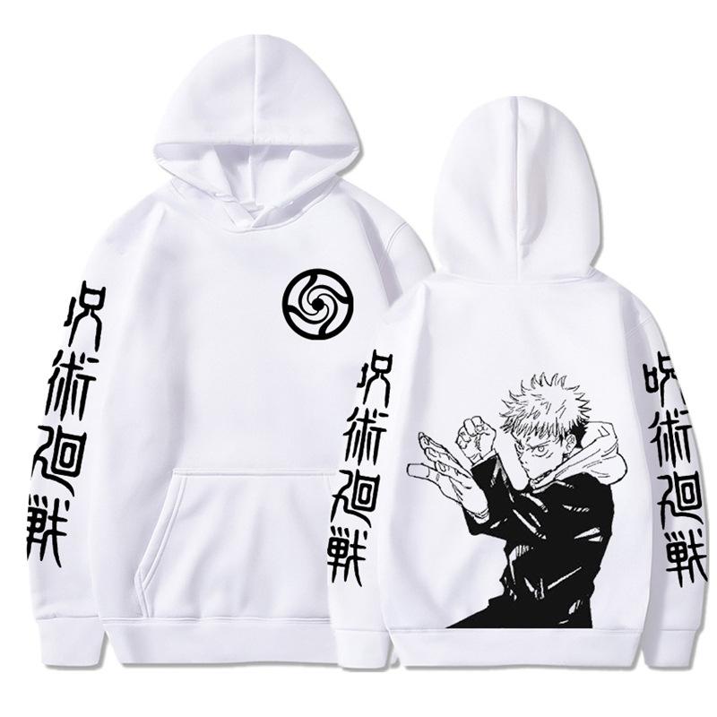 Japanese Animation Jujutsu Kaisen Men Hoodie Vintage Unisex Pullover Men Vintage Graphic Hoody Tops Oversize Clothing