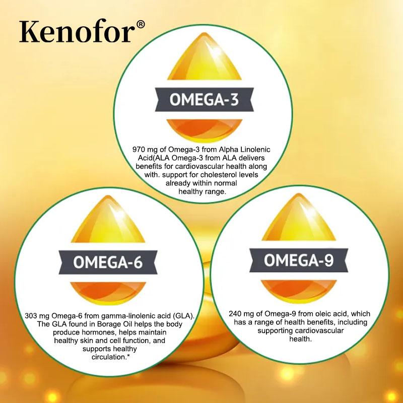 Triple Omega 3-6-9 Complex 120 Softgels Dietary Supplement