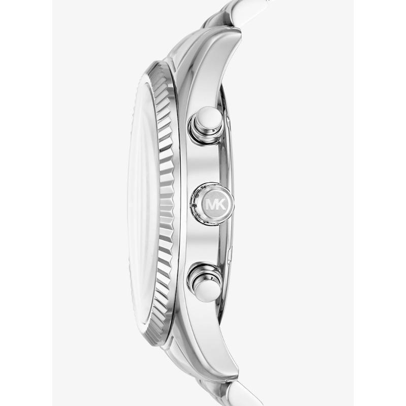 Michael Kors Крупные кварцевые часы Lexington серебристого тона MK8602