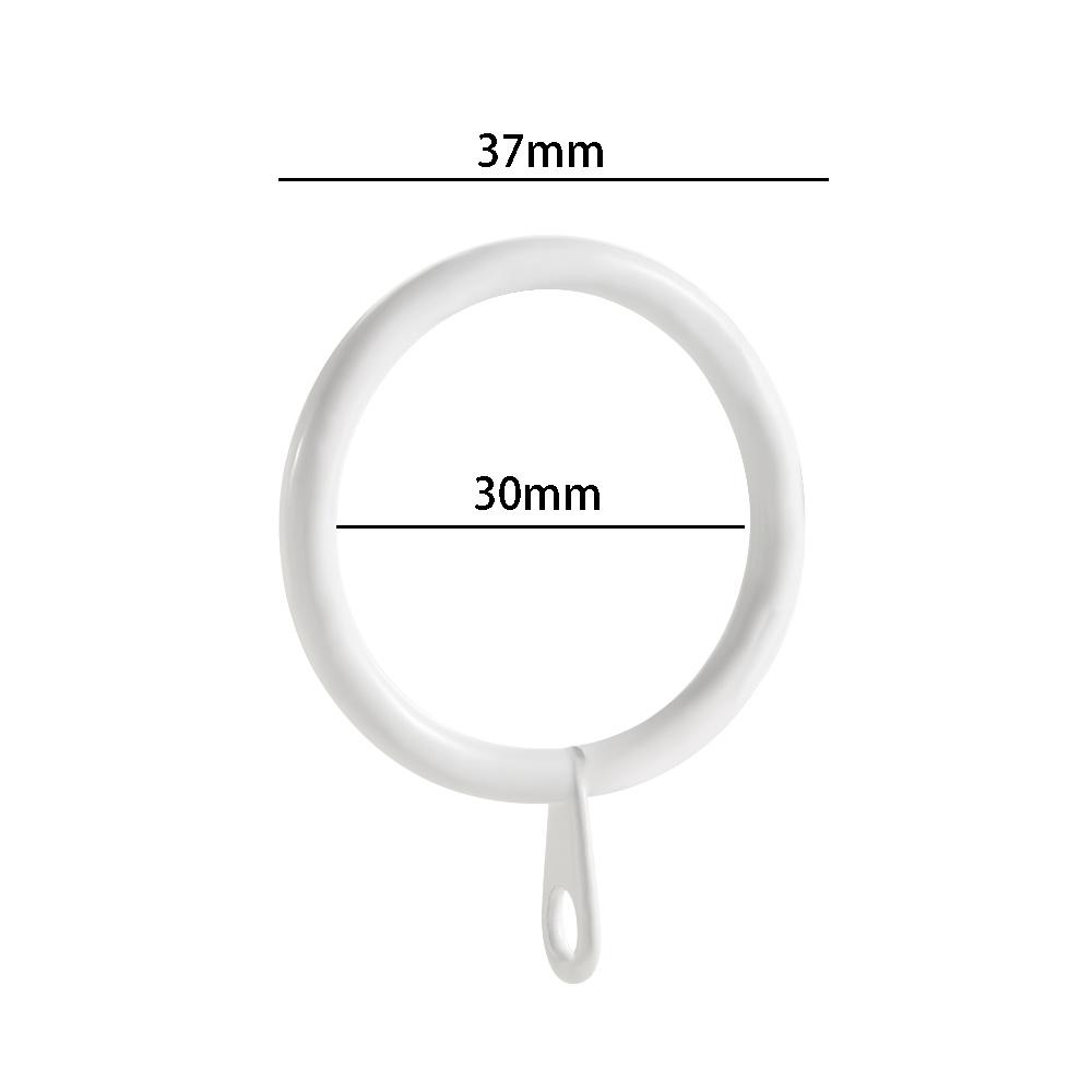 Bathroom Practical Low Noise Metal Roman circle Hanging Hooks For Curtains Rods Curtain Rings
