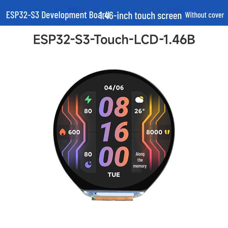 Разработческая плата ESP32-S3 с круглым сенсорным экраном 1,46 дюйма, поддержкой ИИ, WiFi, Bluetooth и воспроизведением аудио