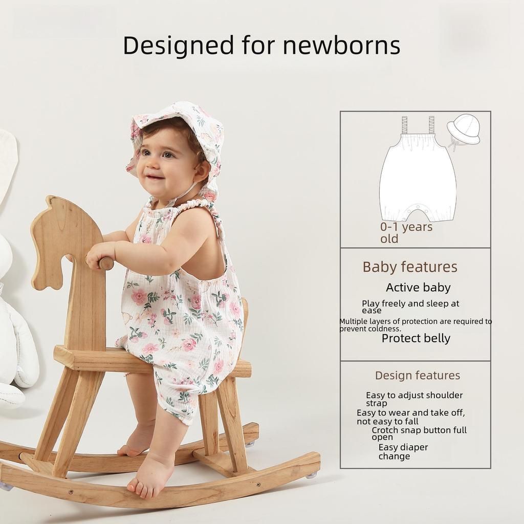 Тщательно отобранная летняя детская одежда: Подтяжки, комбинезоны, комбинезоны, марля, безрукавки для мальчиков и девочек