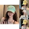 Delightful Yellow Floral Embroidered Baseball Cap For Women Casual And Cute Style