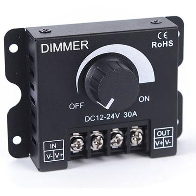 Светодиодный диммер DC 12V-24V 30A 360W Регулятор напряжения Регулировка яркости Контроллер диммирования Для одноцветных светодиодных лент