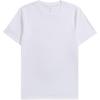 Lining Group Purchase Series Solid Color Round Neck Loose Short Sleeve T-Shirt Unisex Tops White AHSUA49-1