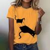 Cartoon Animals Print Women's T Shirts Fashion New Short Sleeves Tees Tops Summer Loose Pullover Casual Street Women Clothing
