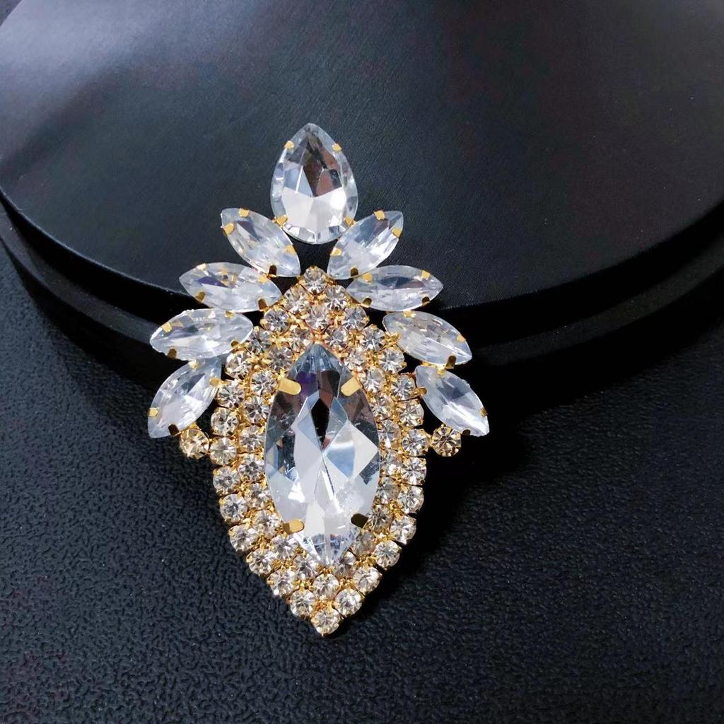 Изысканное кольцо с каплевидным стразом - Модный европейский и американский аксессуар для банкетной вечеринки