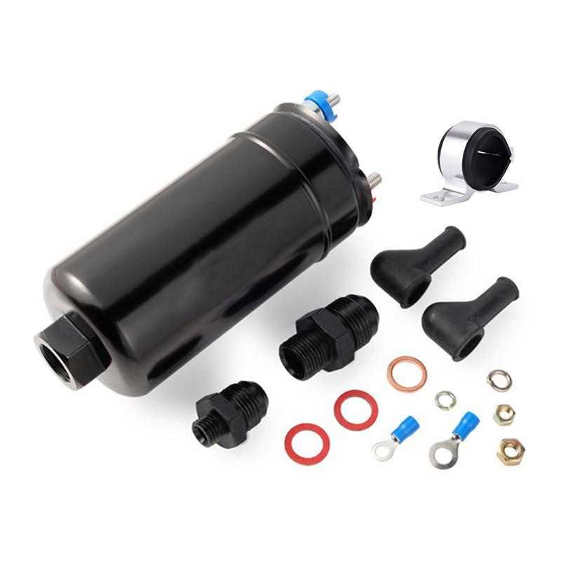 New EFI 380LH 1000HP Fuel Pump + Blue/ Black/ Red/ Yellow/ Purple/ Silver Bracket E85 Compliant Bosch 044 style
