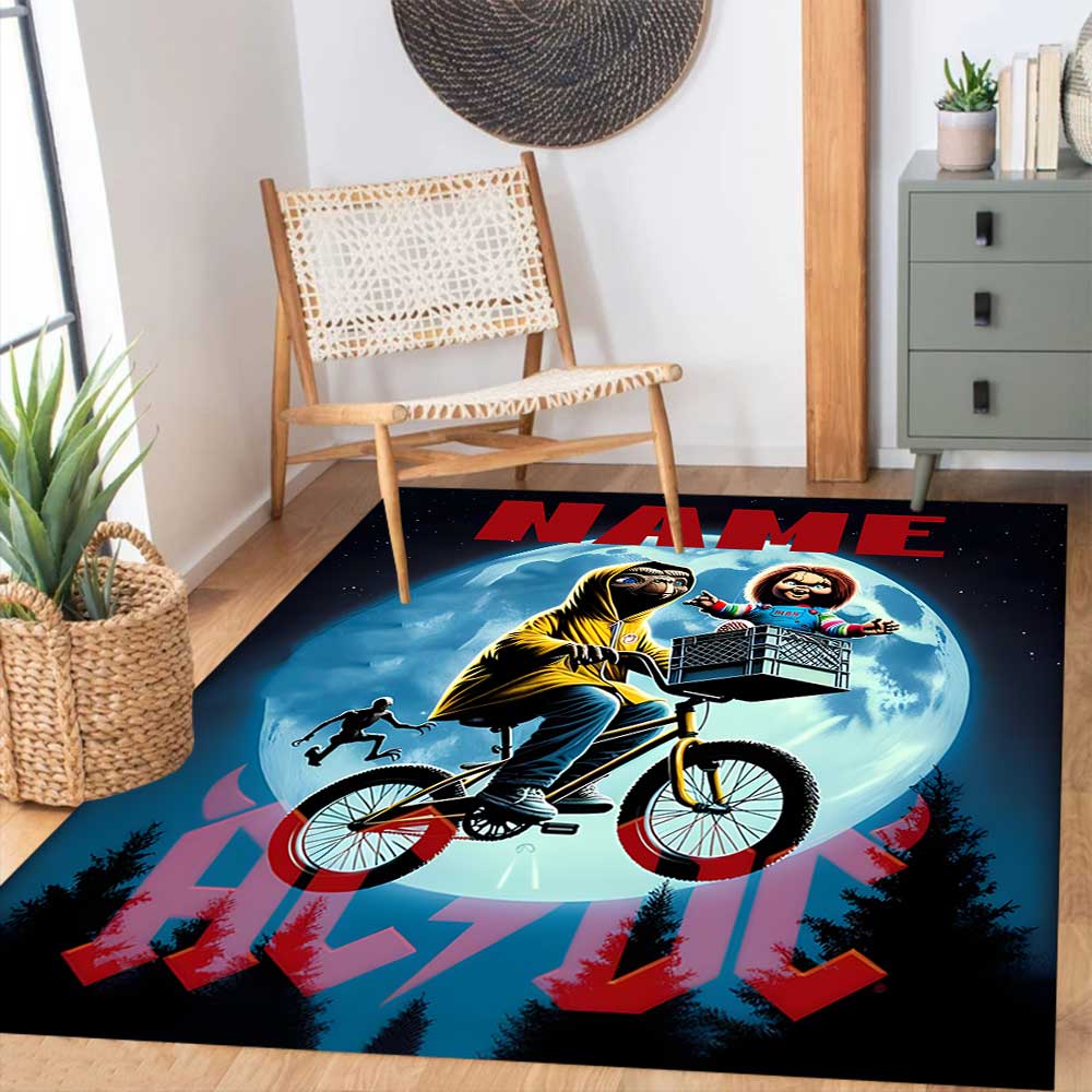 Warner Bros. Works (35) Customize your name rug, office chair cushion, home bedroom living room gift.