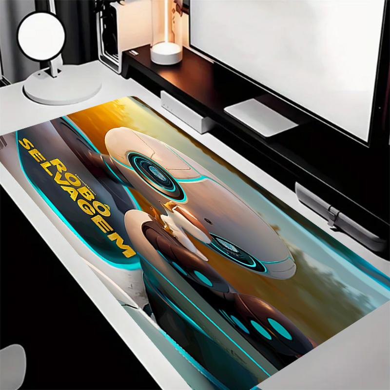 The Wild Robot Theme Premium Non-slip Mouse Pad with Stitched Edges,Durable Rubber Material,for Desktop & Gaming Great Gifts
