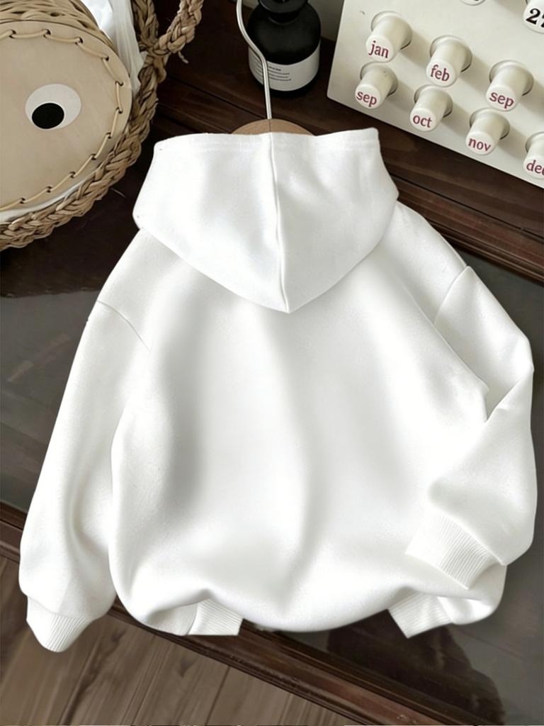 Kids' Casual Hoodie, Japanese Style Sweet Cherry Blossom Print Hooded Sweatshirt, Sweet and Cool Kids' Casual Top.