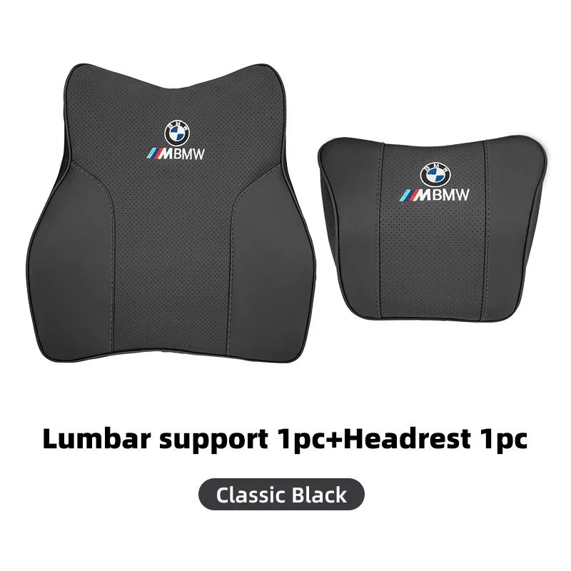 New Car Seat Headrest Neck Support Embroidered Memory Foam Lumbar Cushion For BMW M X1 X3 X5 X6 X7 E30 E90 M3 E84 E83 F25 E