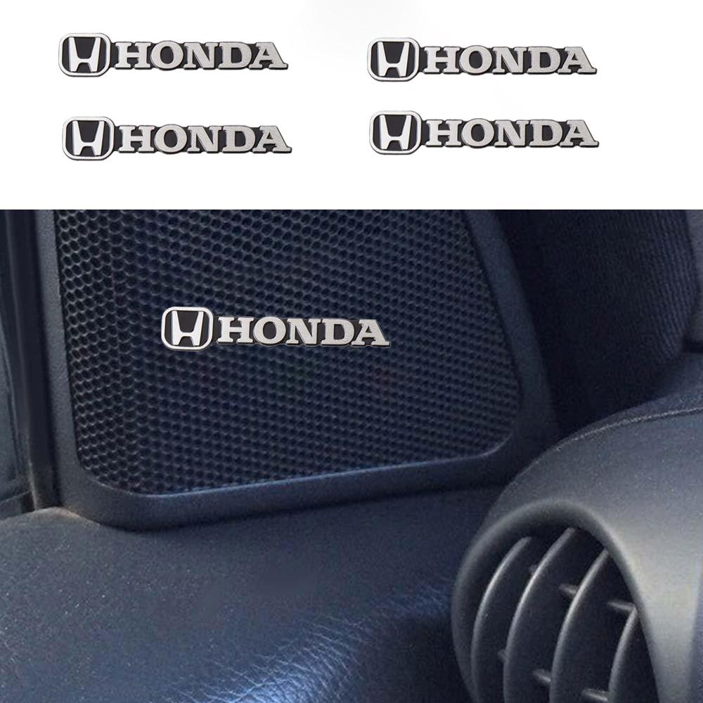 Car Audio Speaker Emblem Decoration Sticker for Honda Civic 10th 11th Gen Hrv Jazz City Fit Accord Crv Mugen Odyssey Accessories
