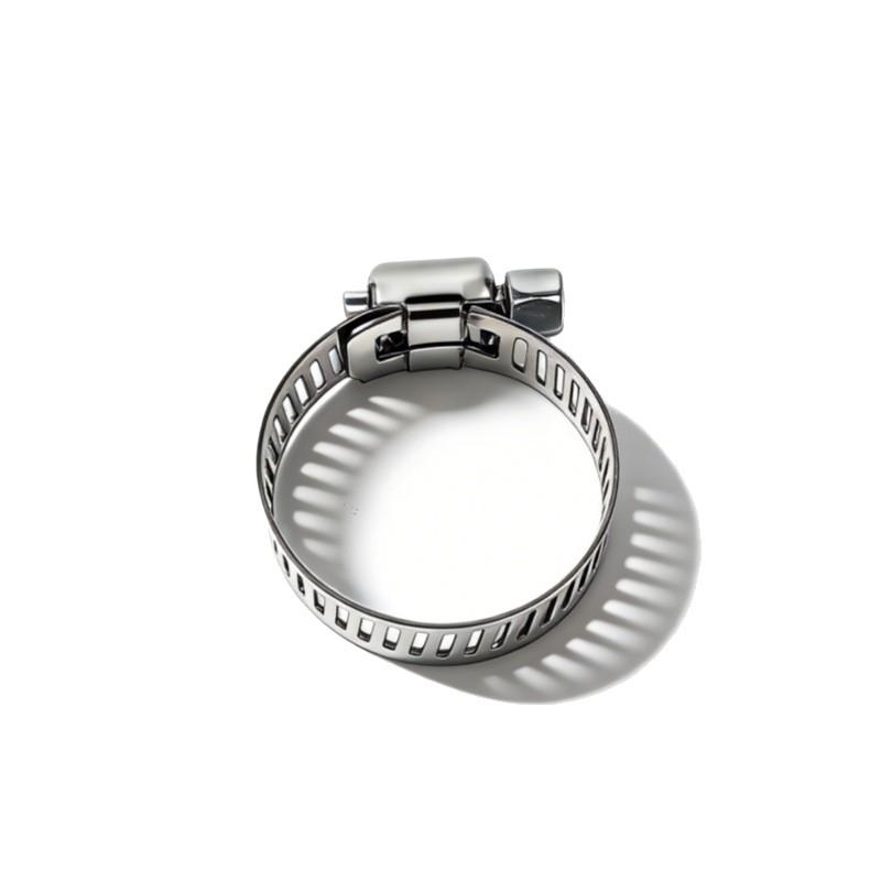 Set of 20 American-style hose clamps, made of 201/304 stainless steel, high-torque clamps, rust- and moisture-resistant