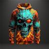 3D Skull Print Hoodies For Men Fashion Autumn New In Sweatshirts Hip Hop Trend Harajuku Vintage Clothes High Quality Loose Top