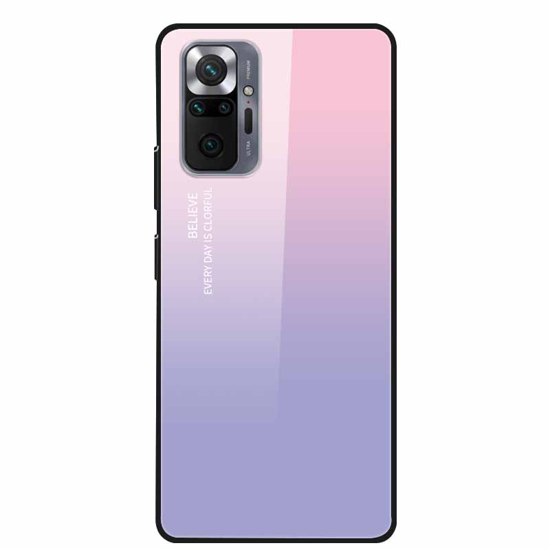 Цветная закаленная стеклянная крышка для чехла Xiaomi Redmi Note 10 Pro, жесткий противоударный Funda для чехлов Redmi Note10 / Note 10Pro, корпус