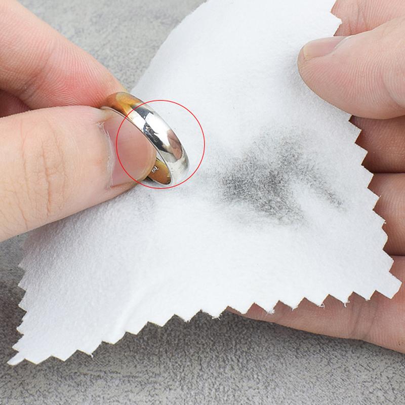 8X8 см цветная чистящая полировальная салфетка мягкая чистая салфетка для протирки ювелирных инструментов*100