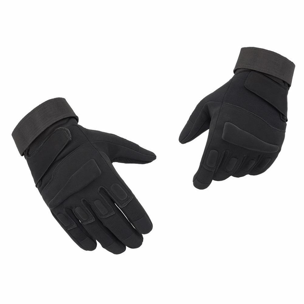 Black Motorcycle Gloves Anti-Slip Full Finger Gloves  Motorcycle Equipment Accessories