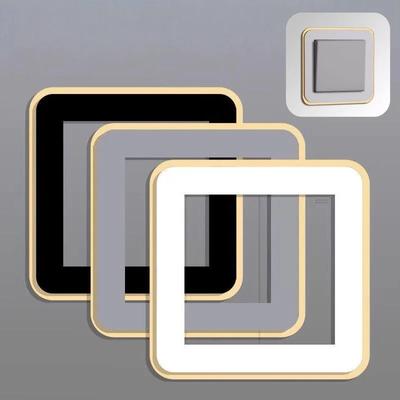 1 шт. Новый тип противообрастающего защитного чехла-пряжки для выключателя, декоративная рамка для розетки без клея, настенная наклейка для розетки