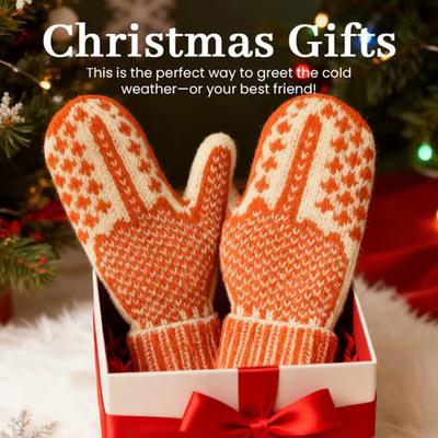 Варежки «Список непослушных» | Уютная вязка со скрытым характером, ручная вязка, зимние теплые варежки для женщин со скрытым средним пальцем