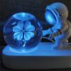 Креативный 3D астронавт хрустальный шар светодиодный ночник для детей спальня планета космическая солнечная система лампа USB Рождественский подарок ребенку