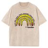 Rainbow Pencils Heart Teacher Teach Love Inspire Graphic T Shirts 100 Cotton Washed New In Tops  Tees