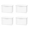 4pc Clear Card Case Playing Card Box Card Holder Organizer for Game Cards Clear Card Protector for Storing Cards