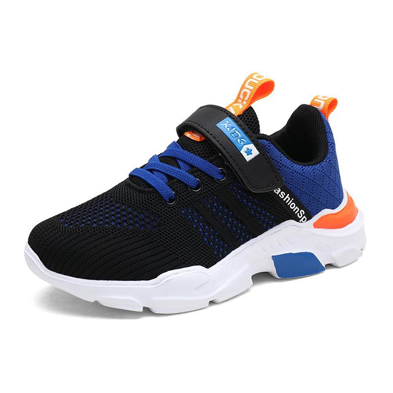 Cross-border Children's Shoes Children 6-12 Years Old 2024 Spring and Autumn Breathable Mesh Sneakers Fashionable and Versatile Student Running Shoes