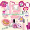 Children's Cross-Border Cosmetic Play Set: Lipstick, Nail Polish, Makeup Box, Princess Dressing Table Toy
