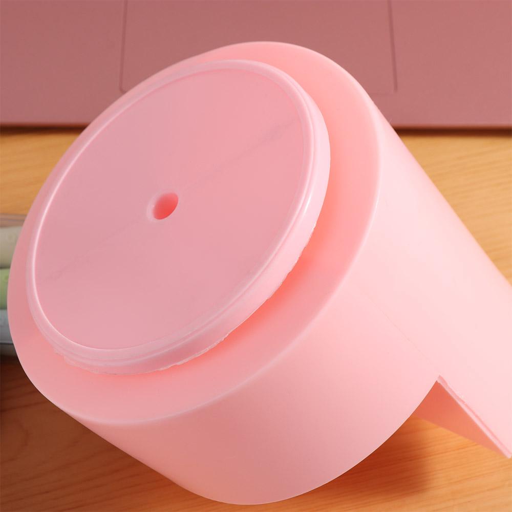 Storage Box 360° Rotating Pen Holder 3-Grid Pen Pencil Organizer Makeup Brush Holder School Office