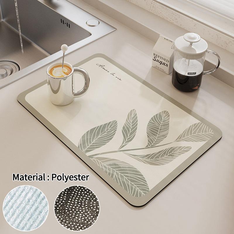 Tableware Drying Mat Super-absorbent Tableware Nordic Drain Pad Kitchen Placemat Home Draining Mats Table Counter Pads