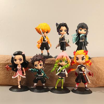 Аниме Nezuko Tanjirou Zenitsu Inosuke Kyoujurou Giyuu Kawaii Qposket ПВХ модель игрушки собирать подарок