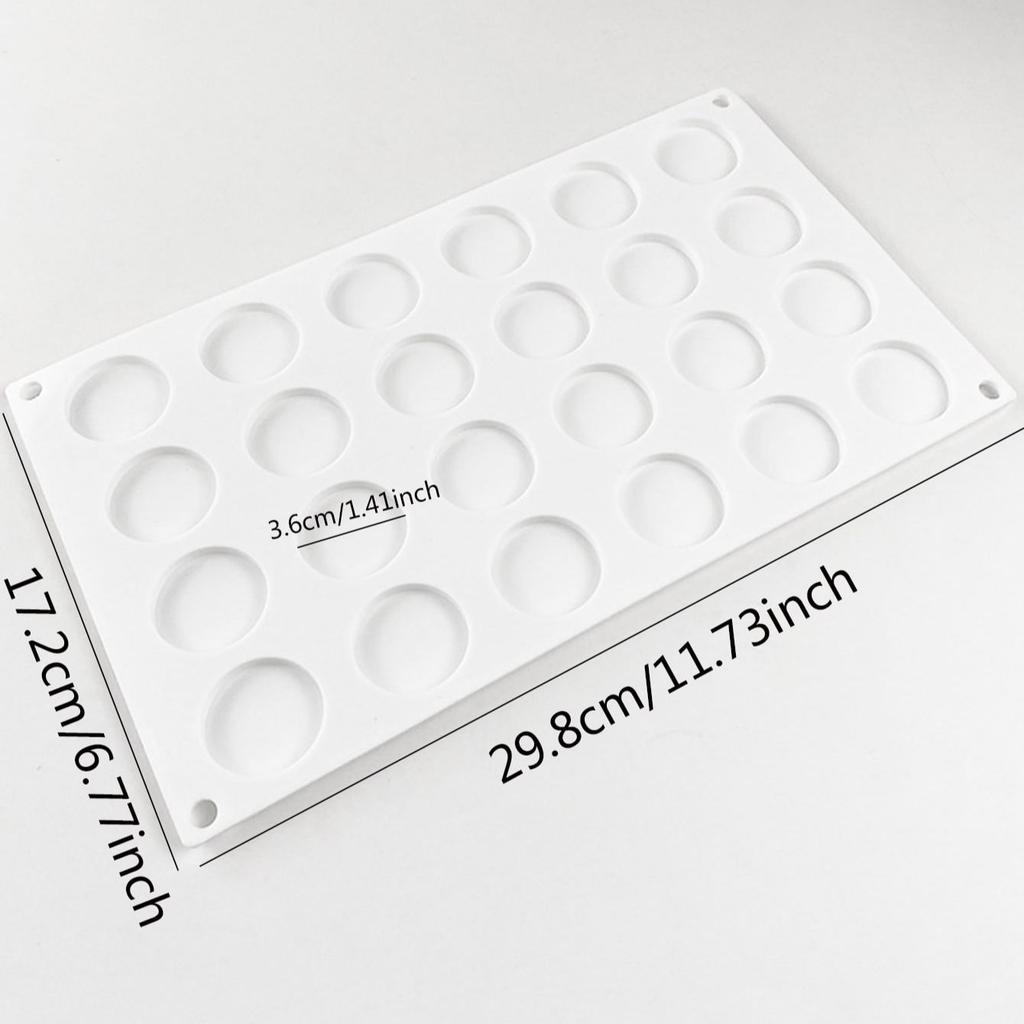 1 шт.-Формы для моделирования Форма для штампа с восковой печатью Силиконовый коврик с полостями DIY Инструмент для восковой печати Фиксированная форма Круглый