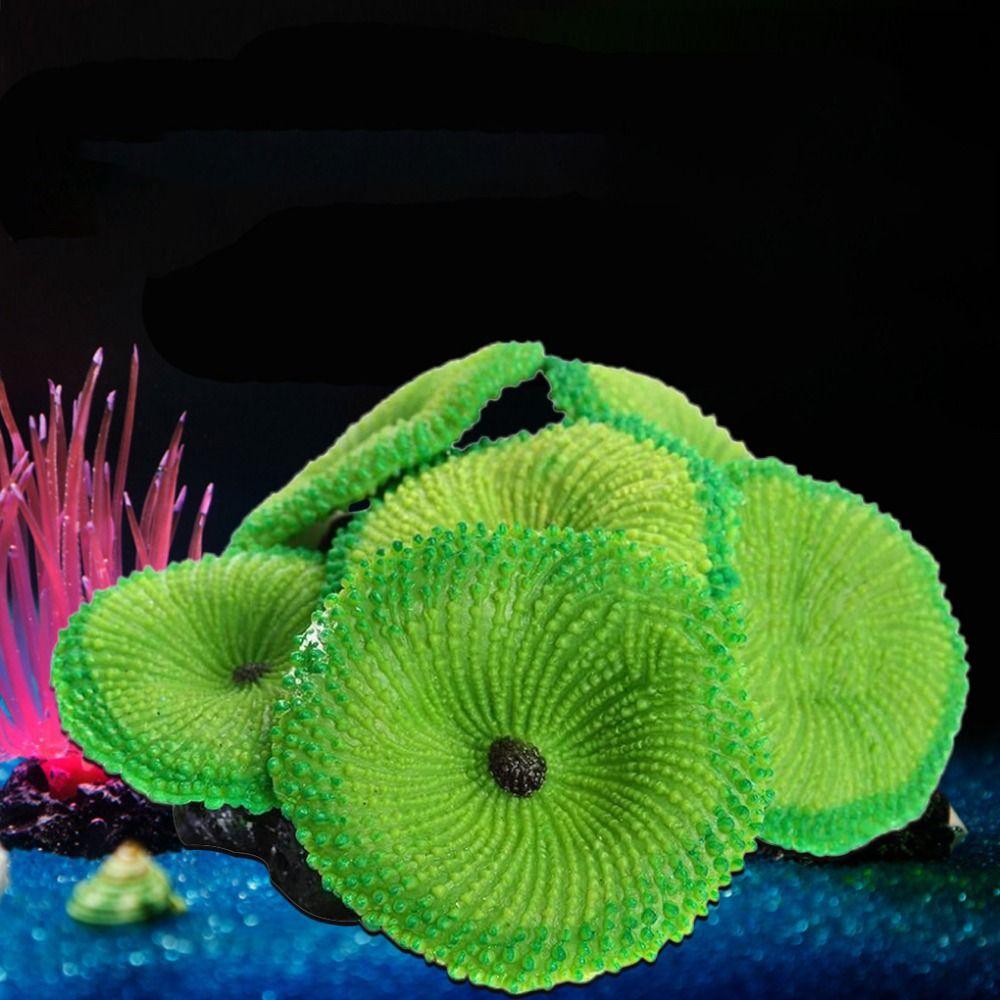 Soft for Fish Tank Decoration Fake Coral Reef Simulated Reef Artificial Coral Aquarium Ornament