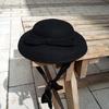 Французский ретро шнуровка черный бант шерсть шерстяной маленькая шляпа-горшок женская осенняя и зимняя японская фетровая цилиндр фото фетровая шляпа