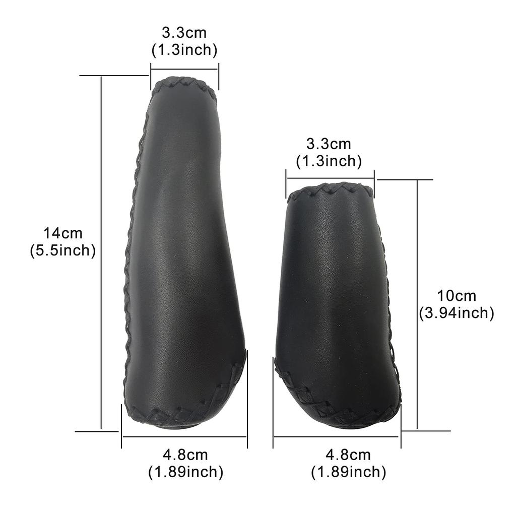 UPANBIKE Велосипедные эргономичные полиуретановые ручки руля Мягкие велосипедные грипсы для горных и шоссейных велосипедов Грипсы, накладные 22,2 мм Нескользящие (Черный/Короткий)