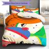South Park Art Pattern Bedding Home Decoration Birthday Gift ( 1 duvet cover + 2 pillowcase, without core),fan merchandise.
