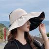 UV Protection Summer Sun Cap Foldable Sunscreen Bucket Hat Fashion Large Visor Sun Hat  Outdoor
