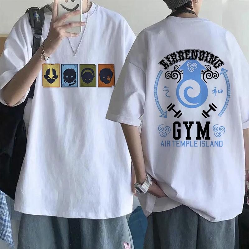 Модная футболка Mange Аватар: Последний маг воздуха Y2k Футболка Уличная одежда Аппа Йип Повседневная футболка Хип-хоп Харадзюку Футболки Топы Одежда