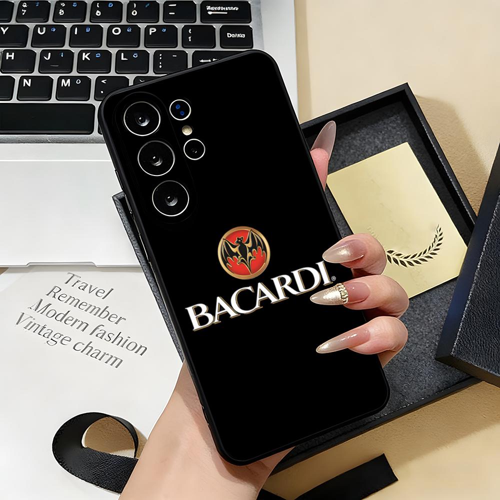 B-Bacardi Phone Case For Samsung S26 S25 S24 FE S23 S22 S21 Plus S20 Ultra Note20Ultra Black Soft Shell