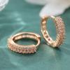 Женские серьги-кольца из синтетического кубического циркония, Высококачественные круглые геометрические серьги, Украшения для вечеринки, Подарок на День святого Валентина