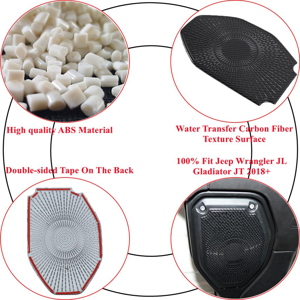 Автомобильная панель динамика на крышу, декоративная наклейка для Jeep Wrangler JL Gladiator JT 2018 2022, интерьер
