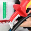 Insulated Electrician Knife Cable Stripping Knife Straight Curved Hook Fixed Blade VDE Wire Stripper Peeling Shears