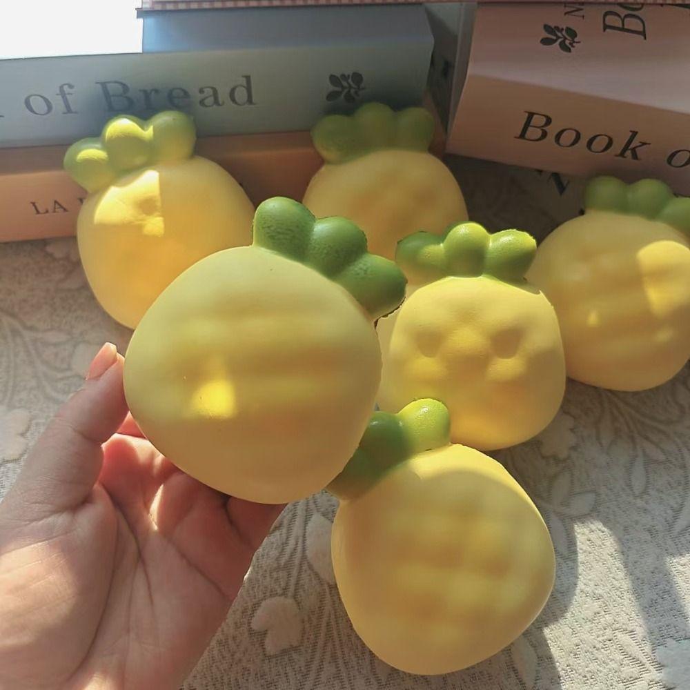 Hand Relax Slow Rising Toy Cream Yellow Soft Rebound Toys Pineapple Squishy Toy Birthday Gift