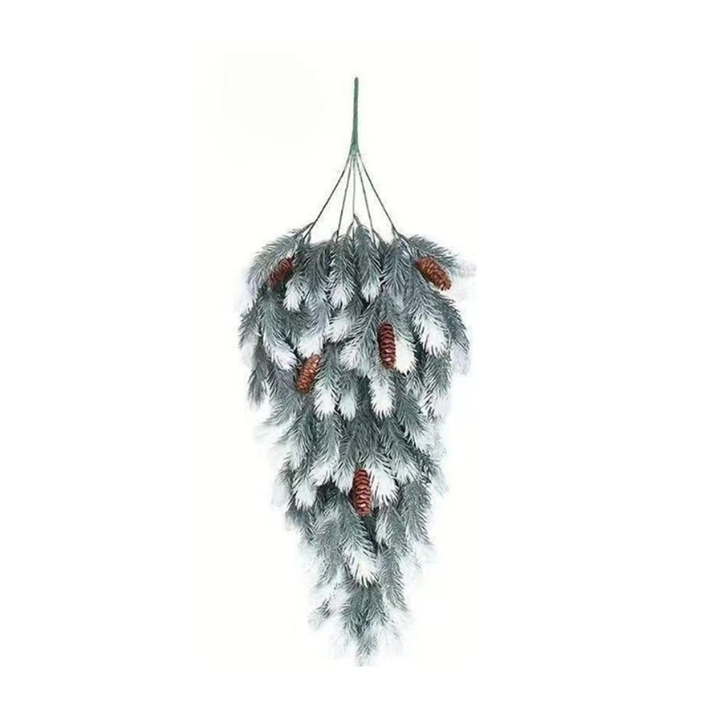 Teardrop Shape Artificial Christmas Pine Branches Christmas Garland Decorations Outdoor