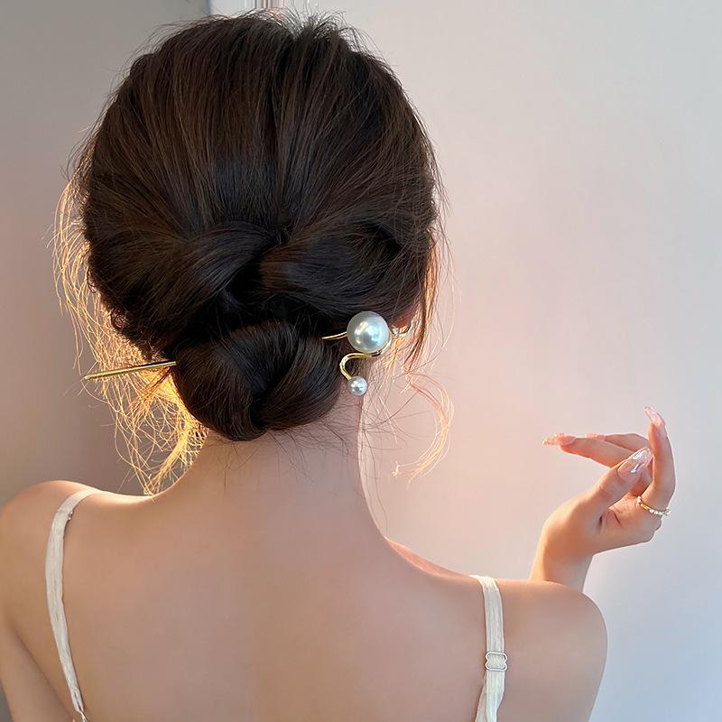 Винтажные палочки для волос с розами, прическа для женщин, простая красная заколка с цветком, аксессуары для волос, палочки для еды, диск для волос, головной убор, ювелирные изделия