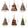 Christmas Hanging Ornaments Pendants Xmas Tree Cartoon Dog Book Design Unique Acrylic